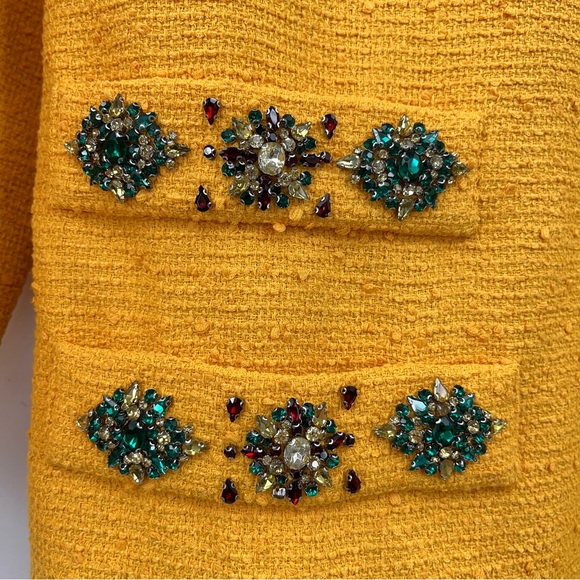 NWT Tuckernuck L Jackie dress Marigold tweed Yellow Knit Sweater large - Picture 4 of 12